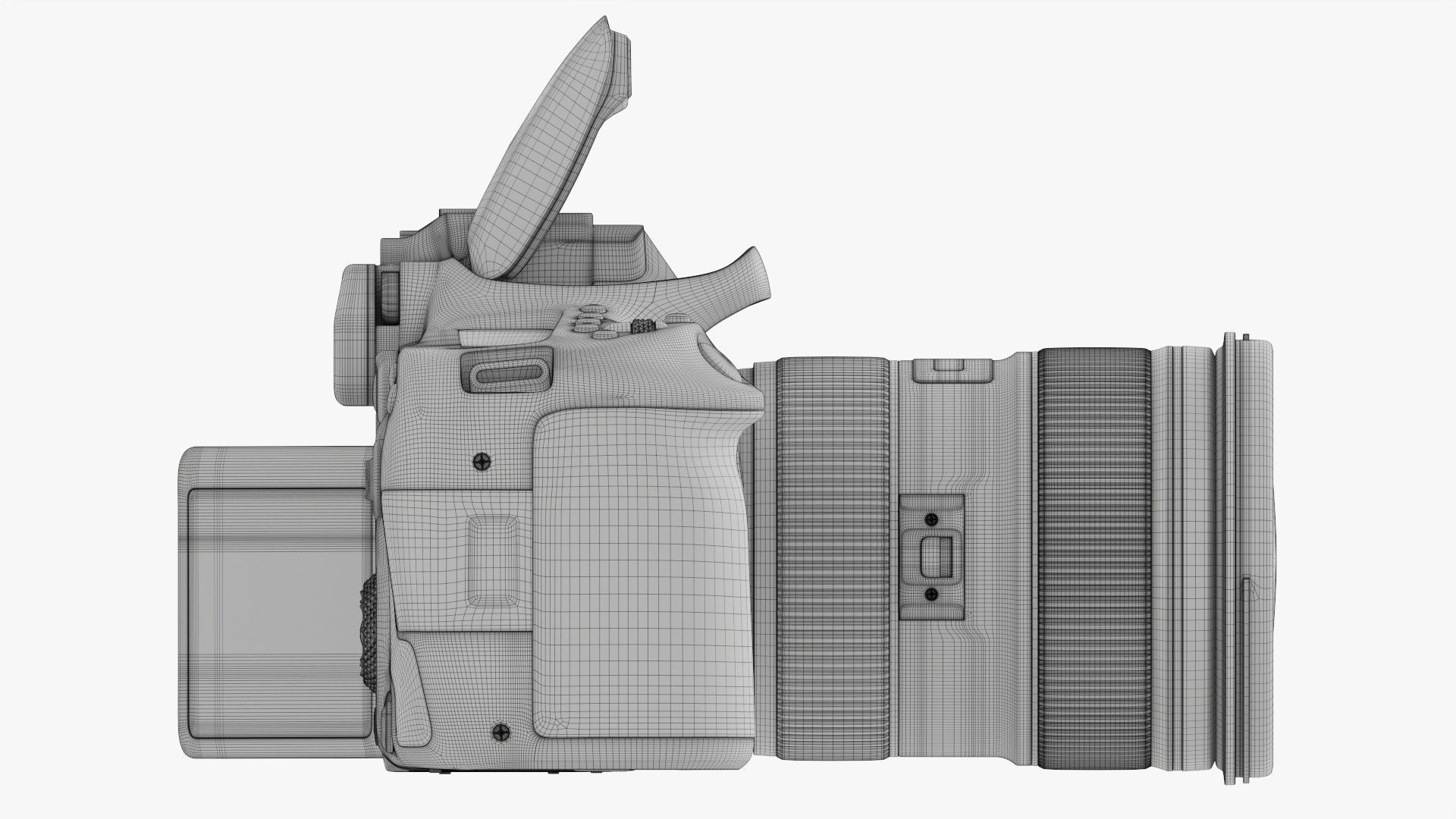 Canon EOS 90D DSLR camera EF 24-70 II USM Lens 02 3D model_25