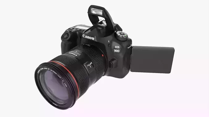 Canon EOS 90D DSLR camera EF 24-70 II USM Lens 02