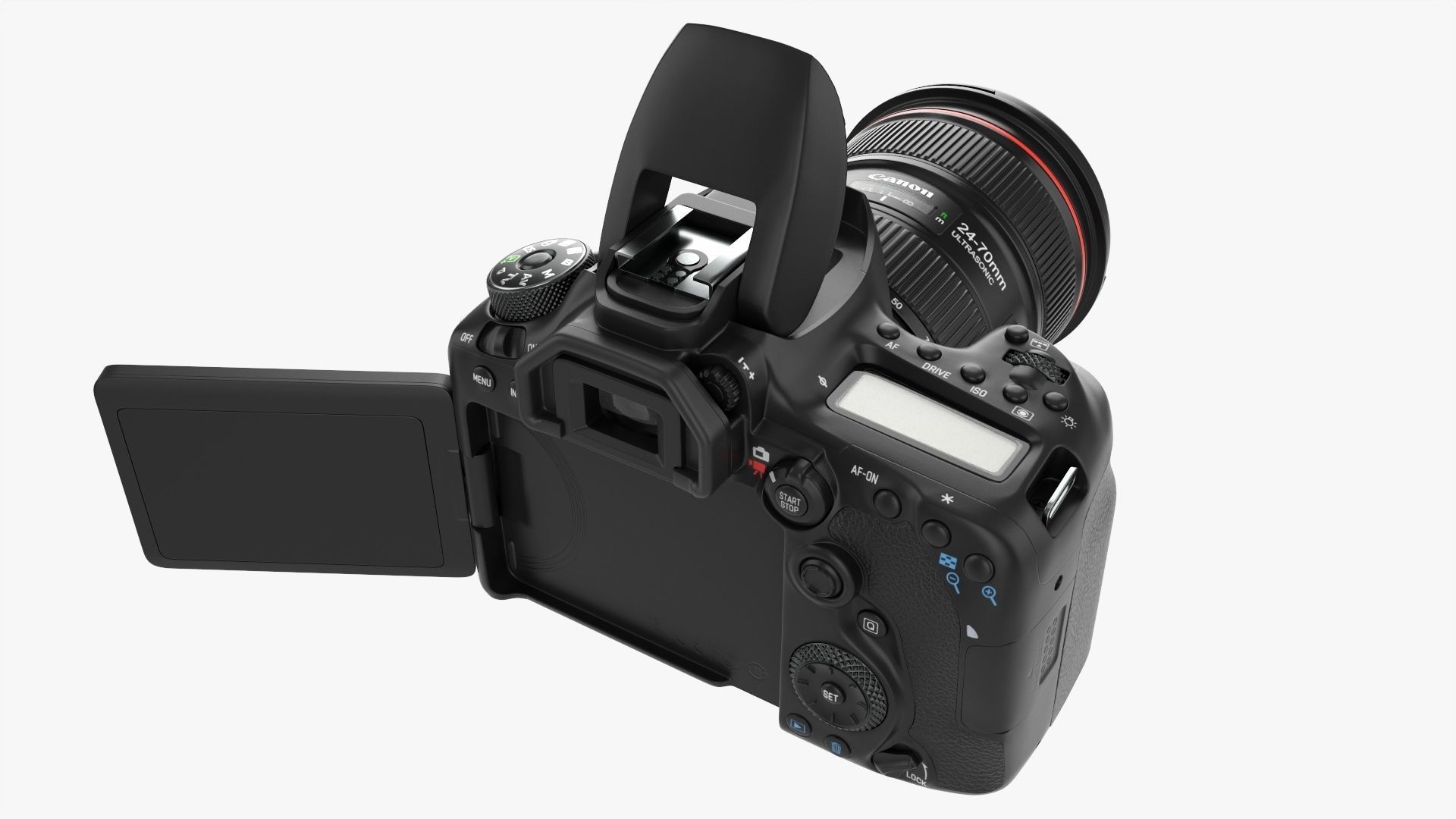 Canon EOS 90D DSLR camera EF 24-70 II USM Lens 02 3D model_2