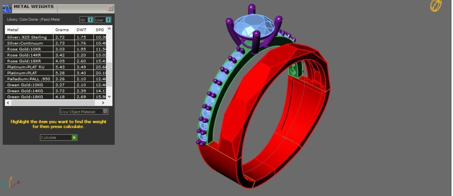 solitaire ring 3D print model_7