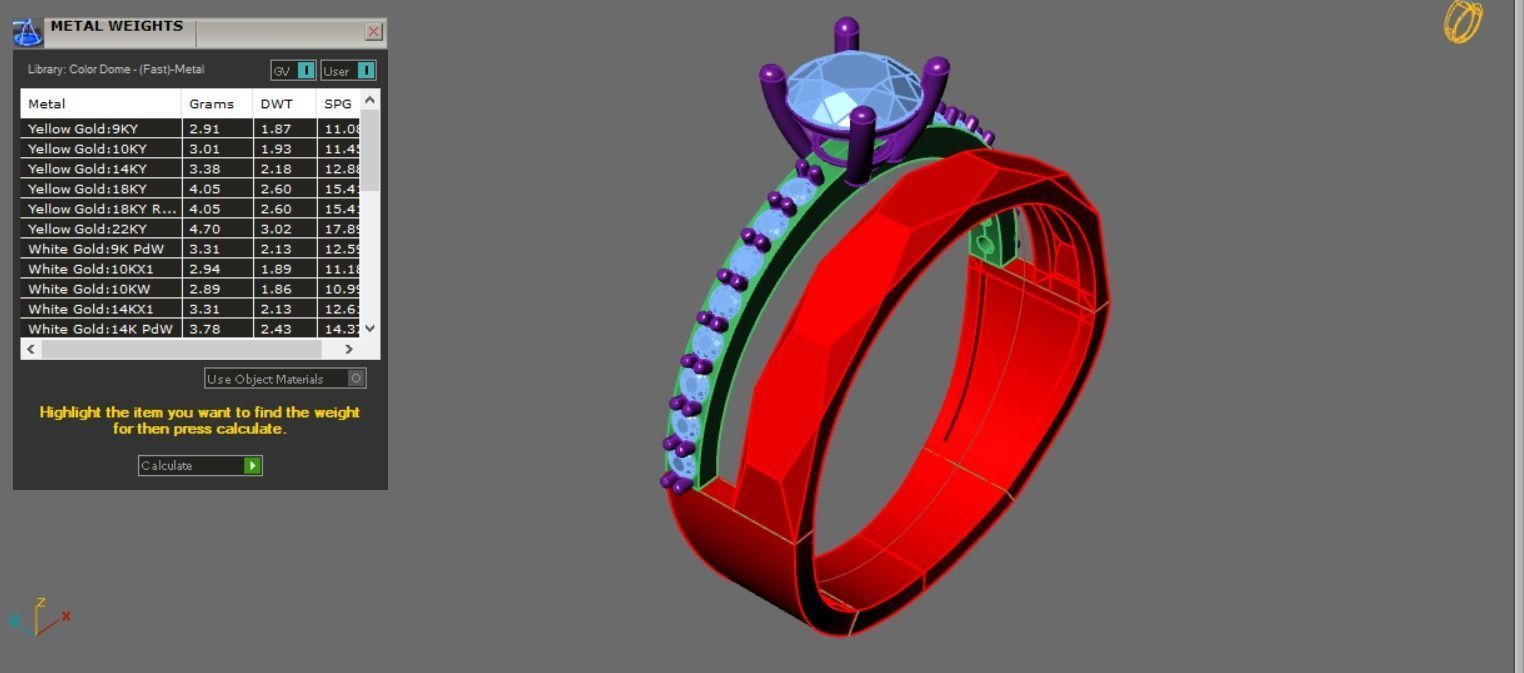 solitaire ring 3D print model_6