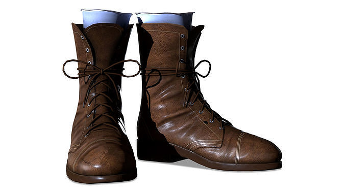 Teen Boots Low-poly 3D model