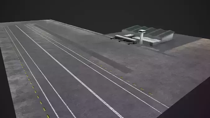 low poly airport 