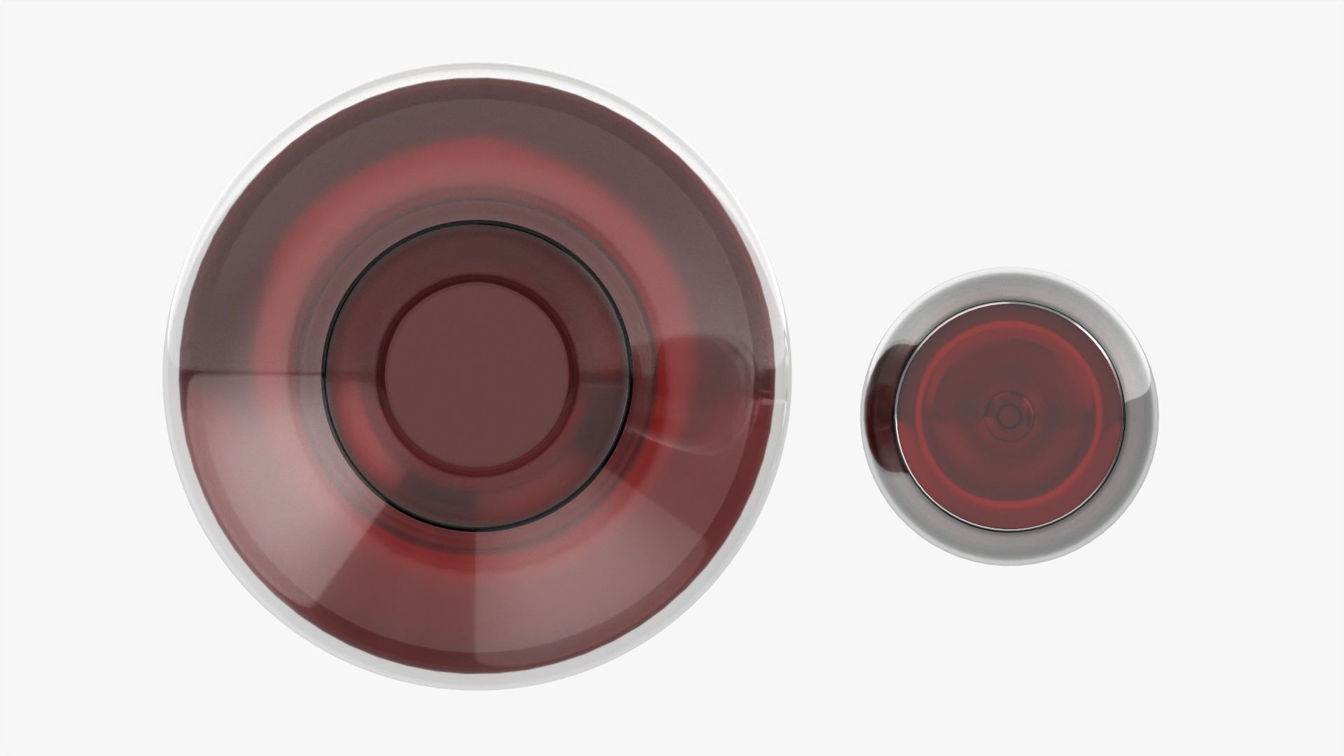 Decanter with wine glass Free 3D model_4