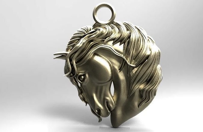 Horse 3 pendant 3D print model