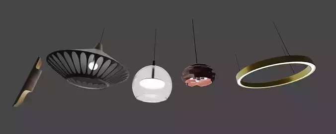 Minimalistic lamps set