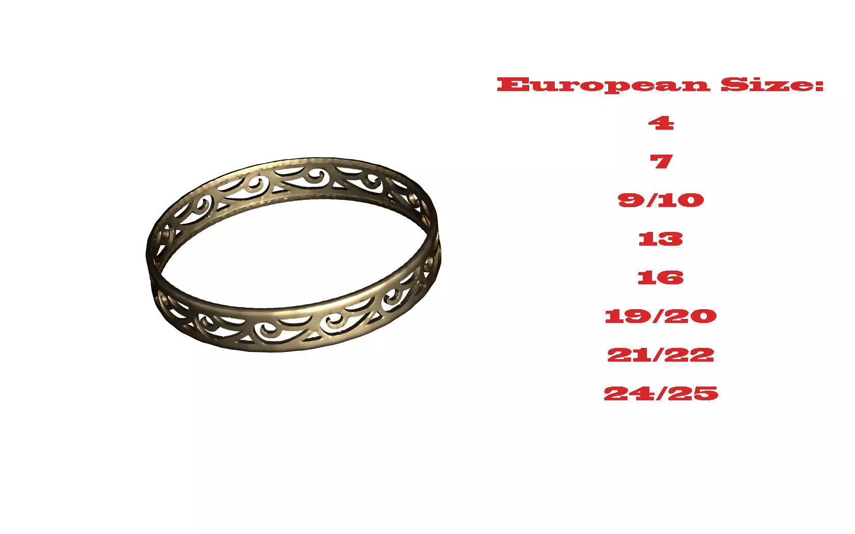 Wave ring 3D print model