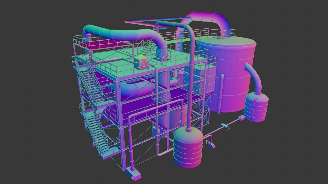 chemical plant 3D model_19