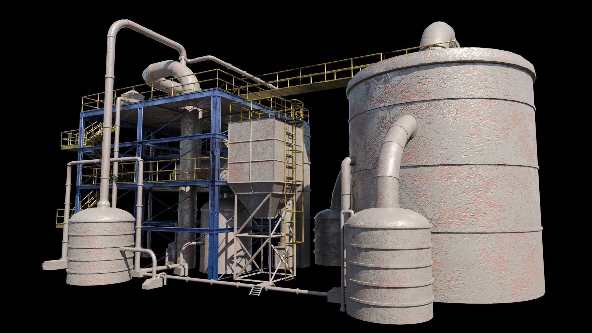 chemical plant 3D model_2