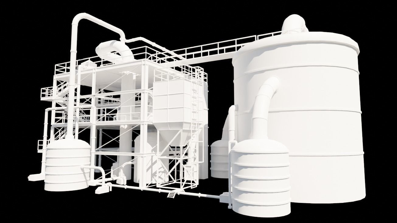 chemical plant 3D model_5