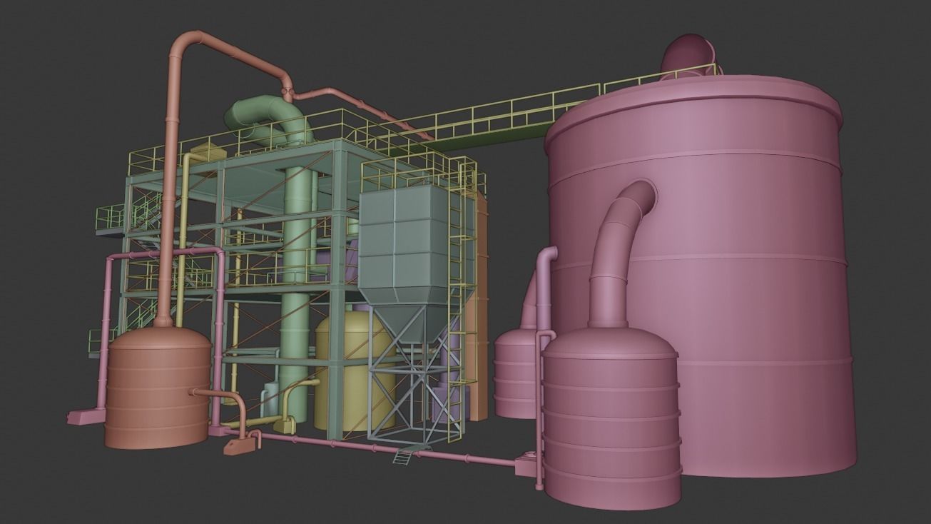 chemical plant 3D model_13