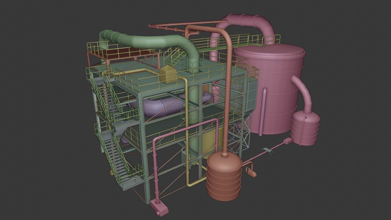 chemical plant 3D model_15