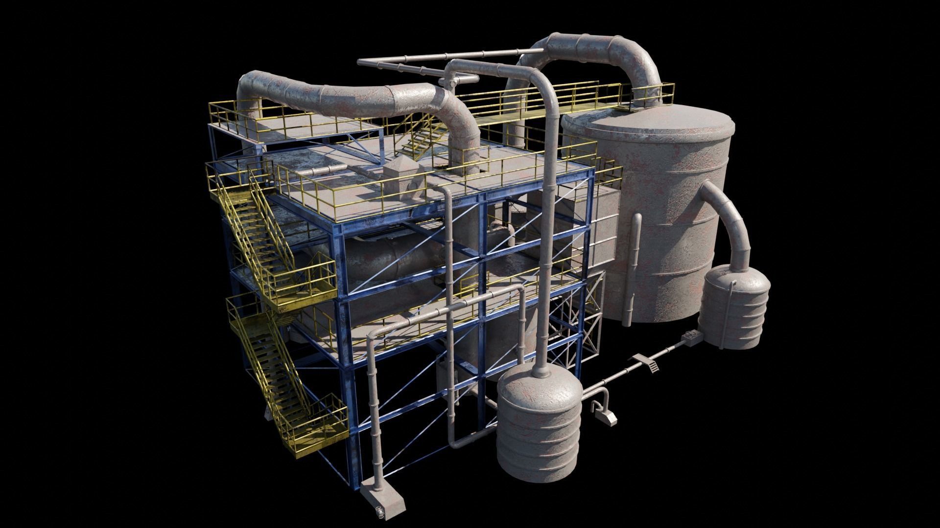 chemical plant 3D model_1