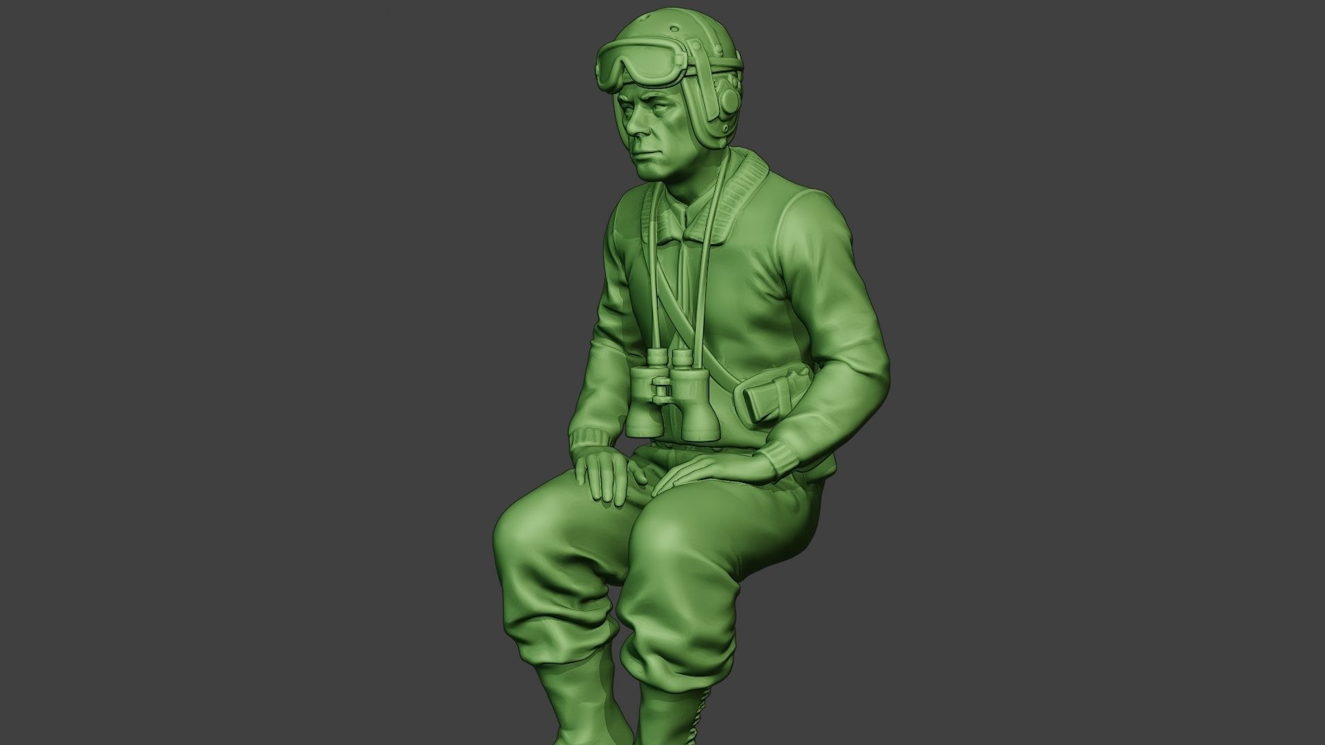 American Tank Crew unit ww2 Sit2 ATC1 3D print model_27