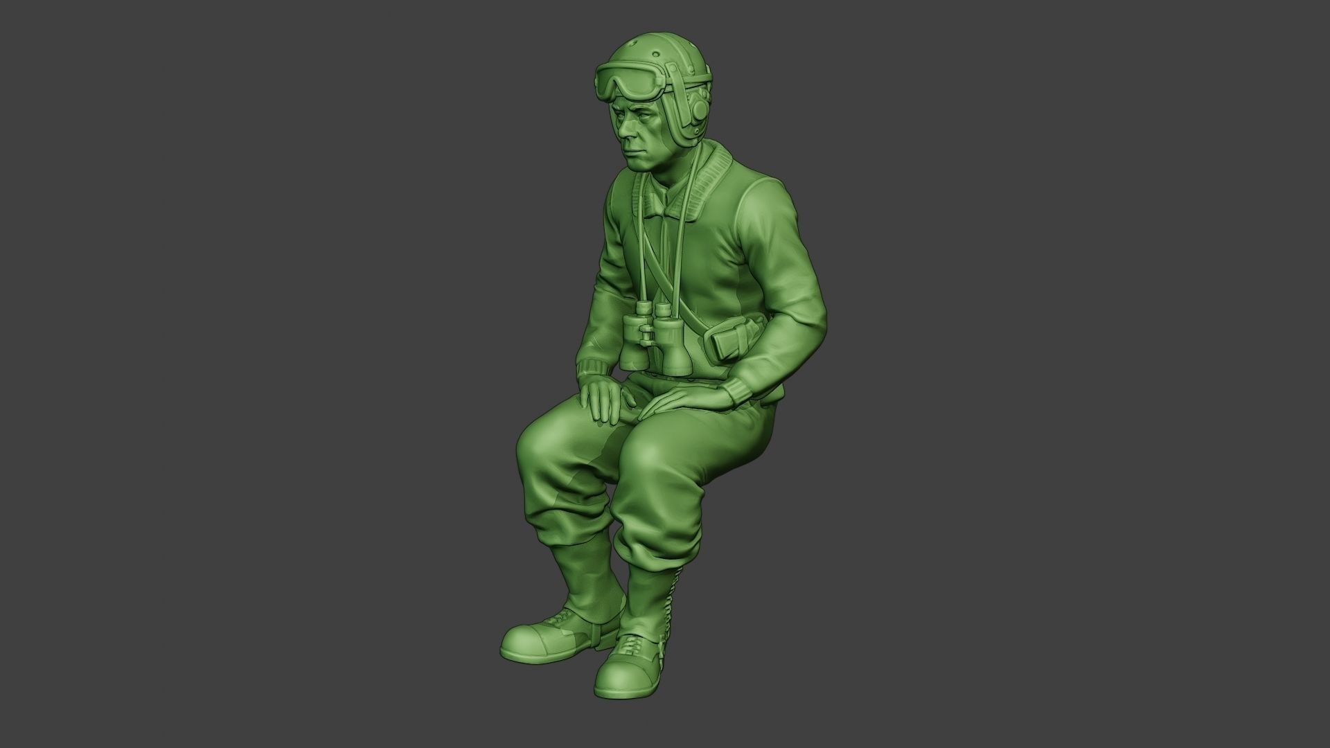 American Tank Crew unit ww2 Sit2 ATC1 3D print model_2
