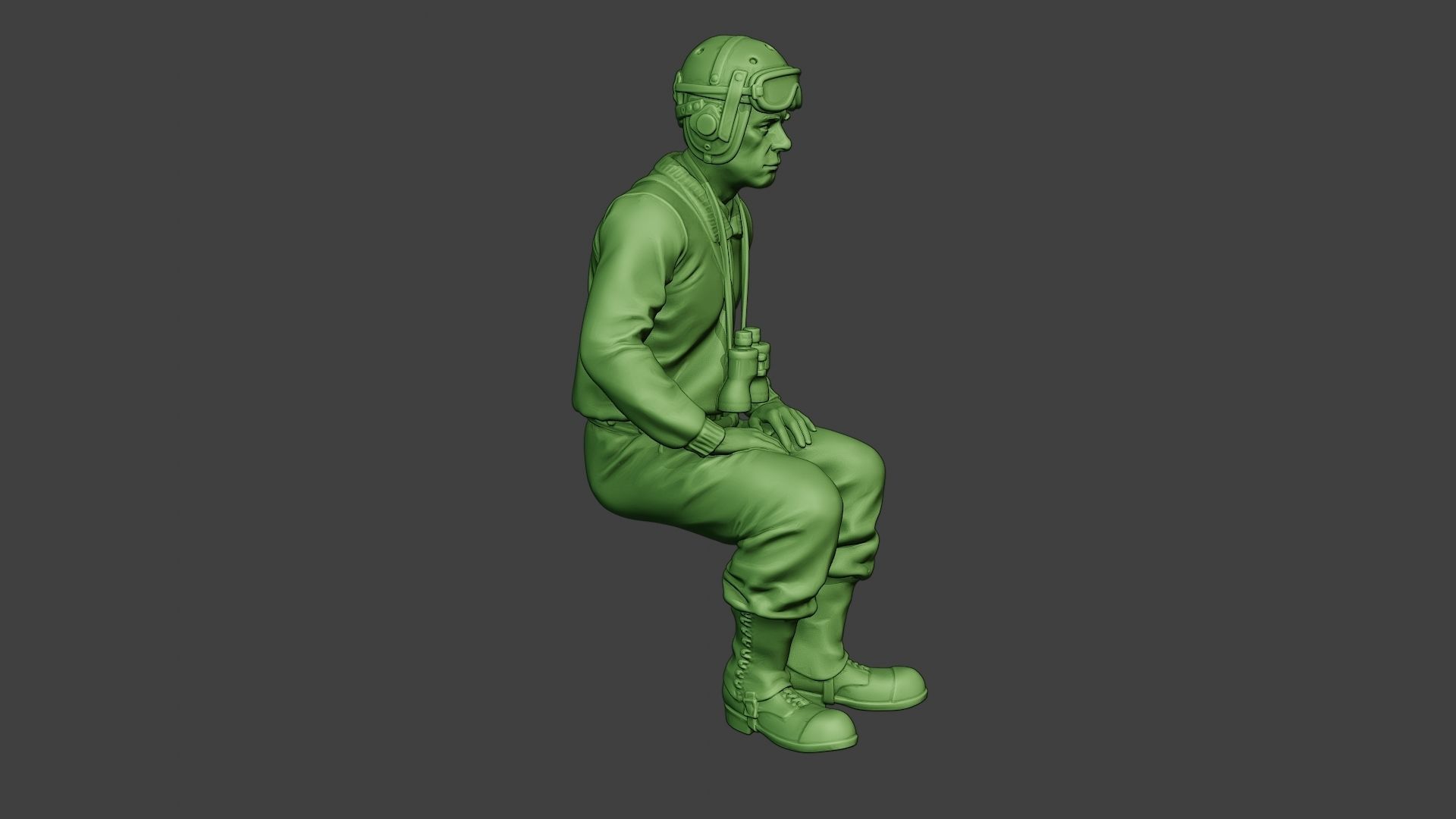 American Tank Crew unit ww2 Sit2 ATC1 3D print model_9