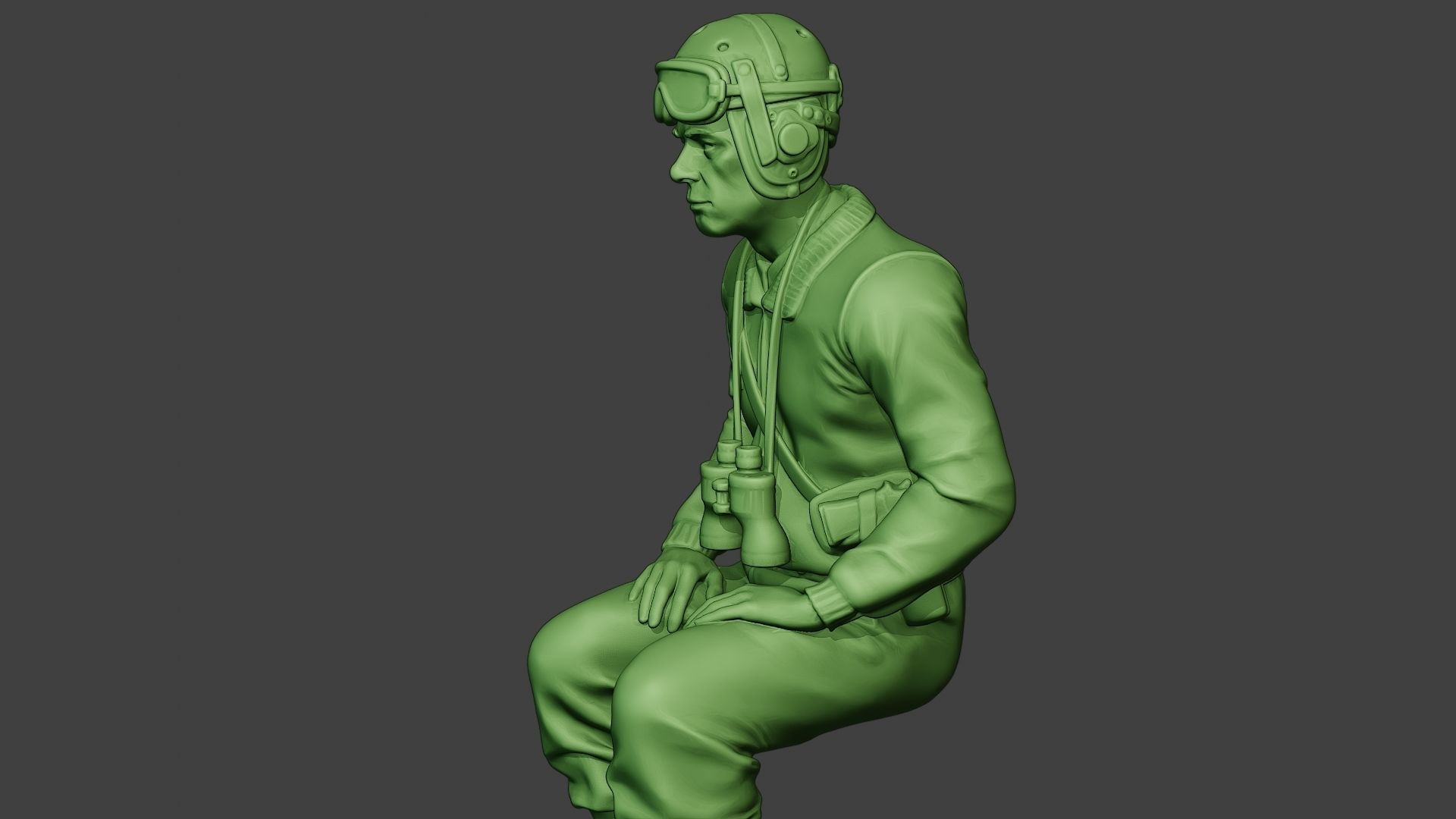 American Tank Crew unit ww2 Sit2 ATC1 3D print model_18