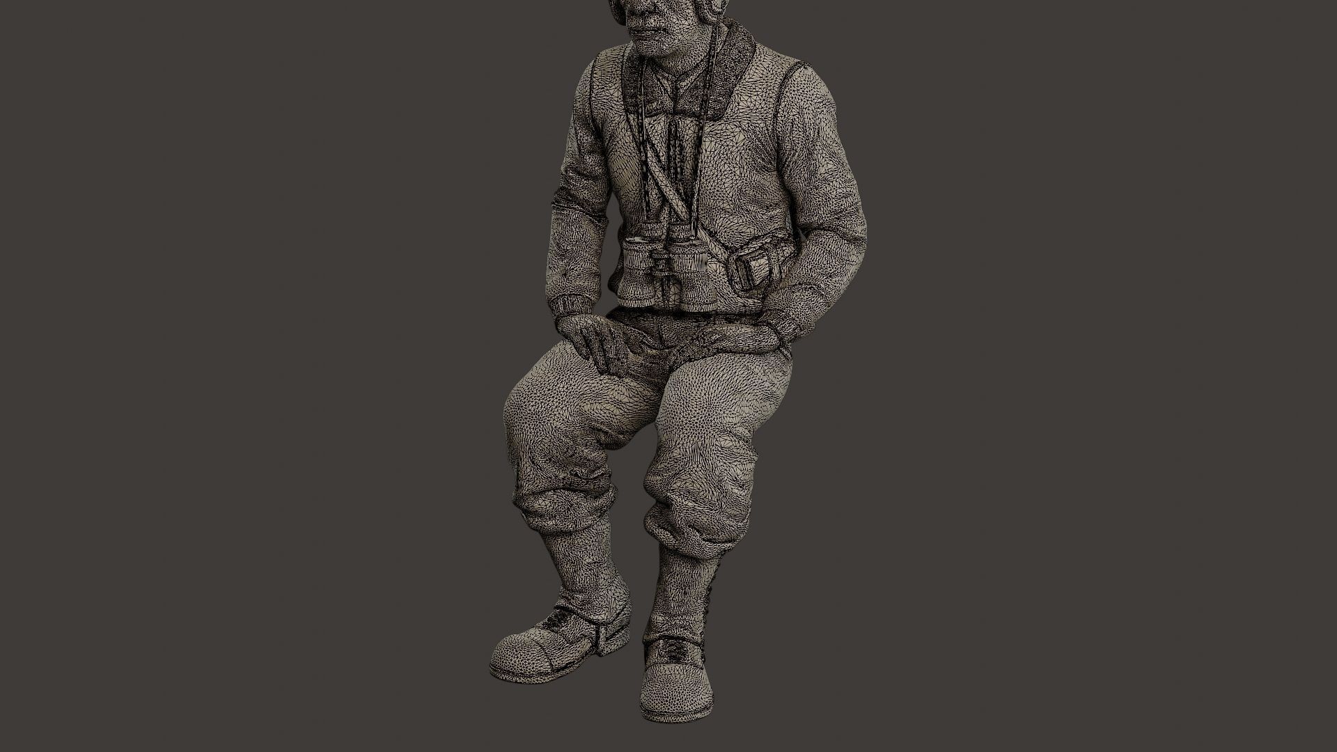 American Tank Crew unit ww2 Sit2 ATC1 3D print model_12