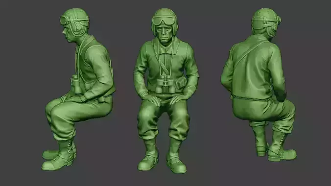 American Tank Crew unit ww2 Sit2 ATC1 3D print model