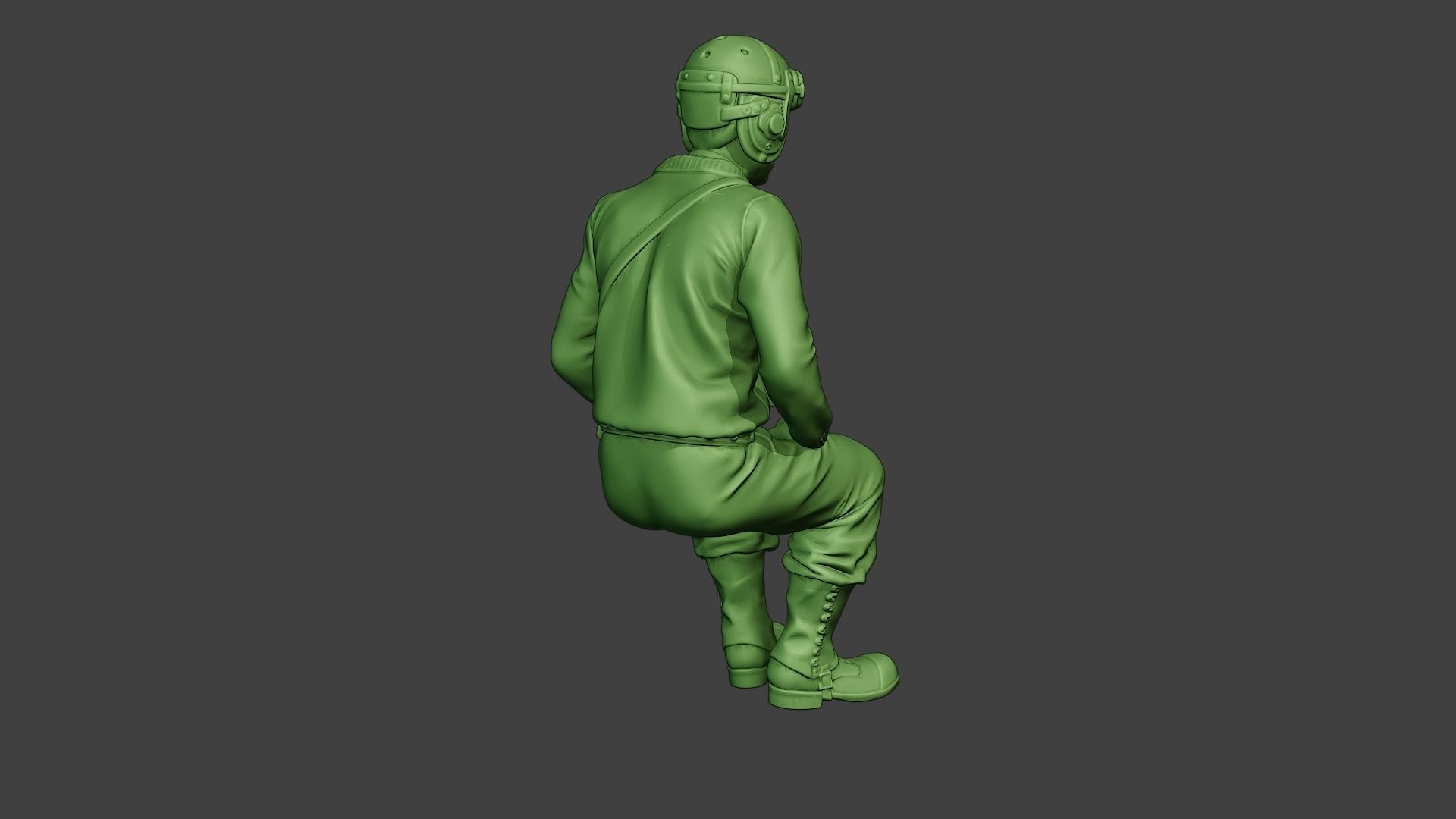 American Tank Crew unit ww2 Sit2 ATC1 3D print model_7