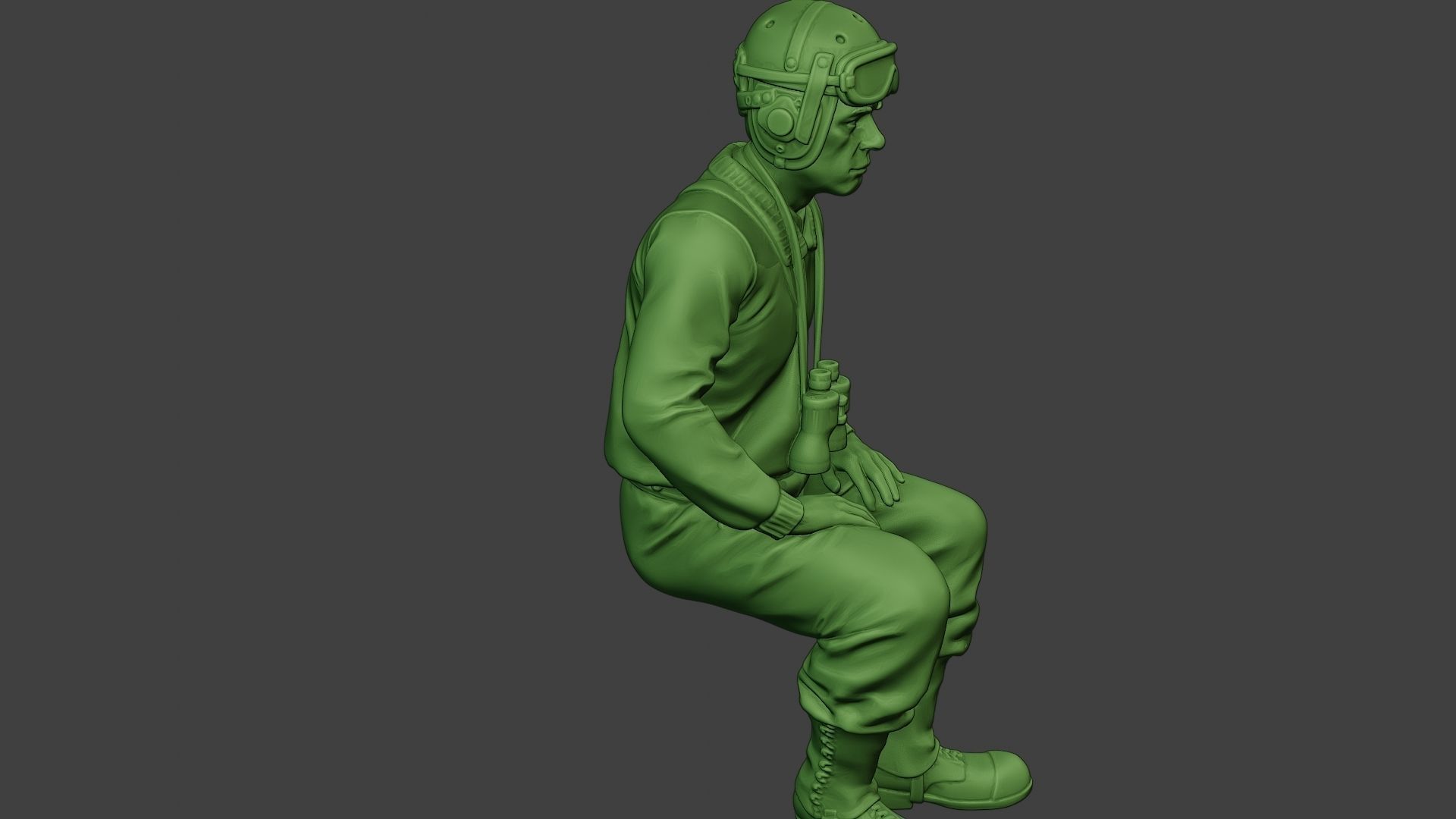 American Tank Crew unit ww2 Sit2 ATC1 3D print model_30