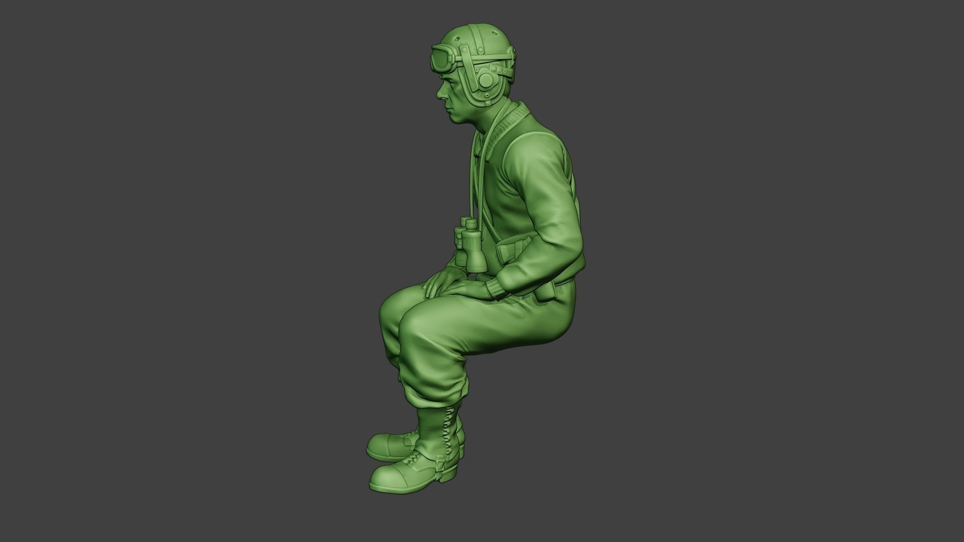 American Tank Crew unit ww2 Sit2 ATC1 3D print model_3