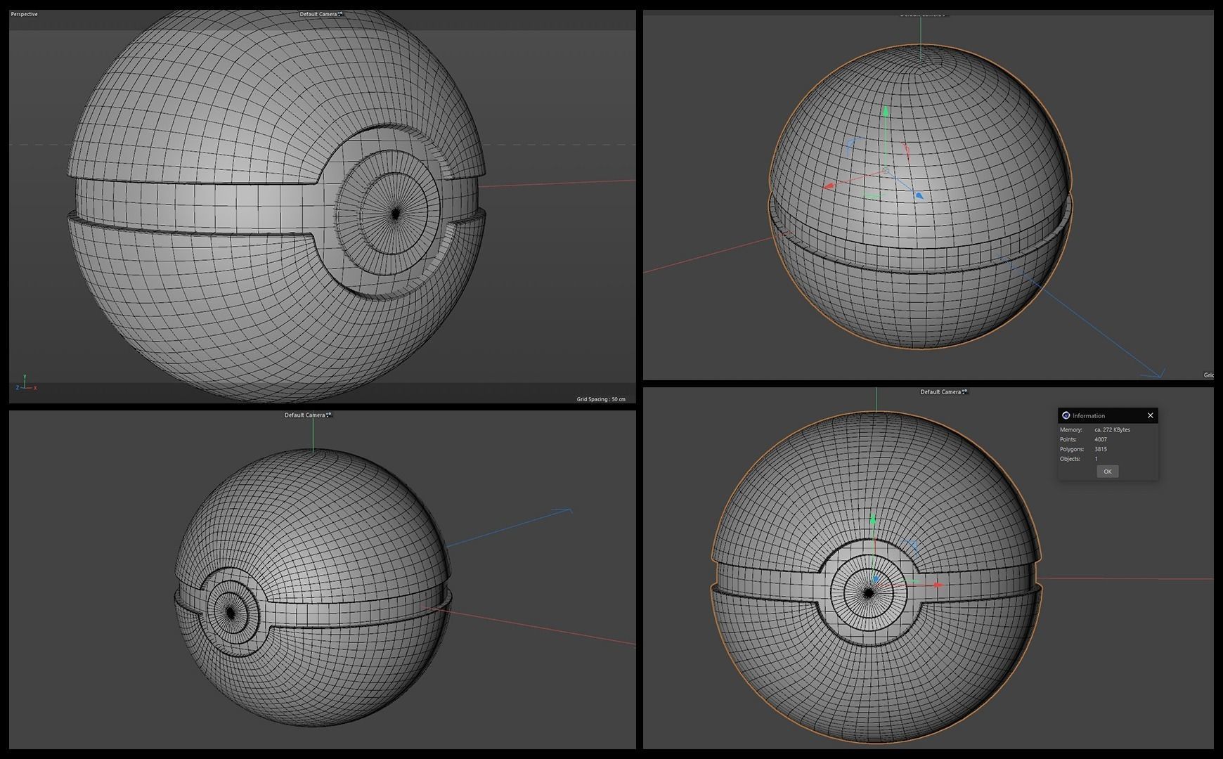 Pokeball 3D model 4k Texture Low-poly 3D model_7