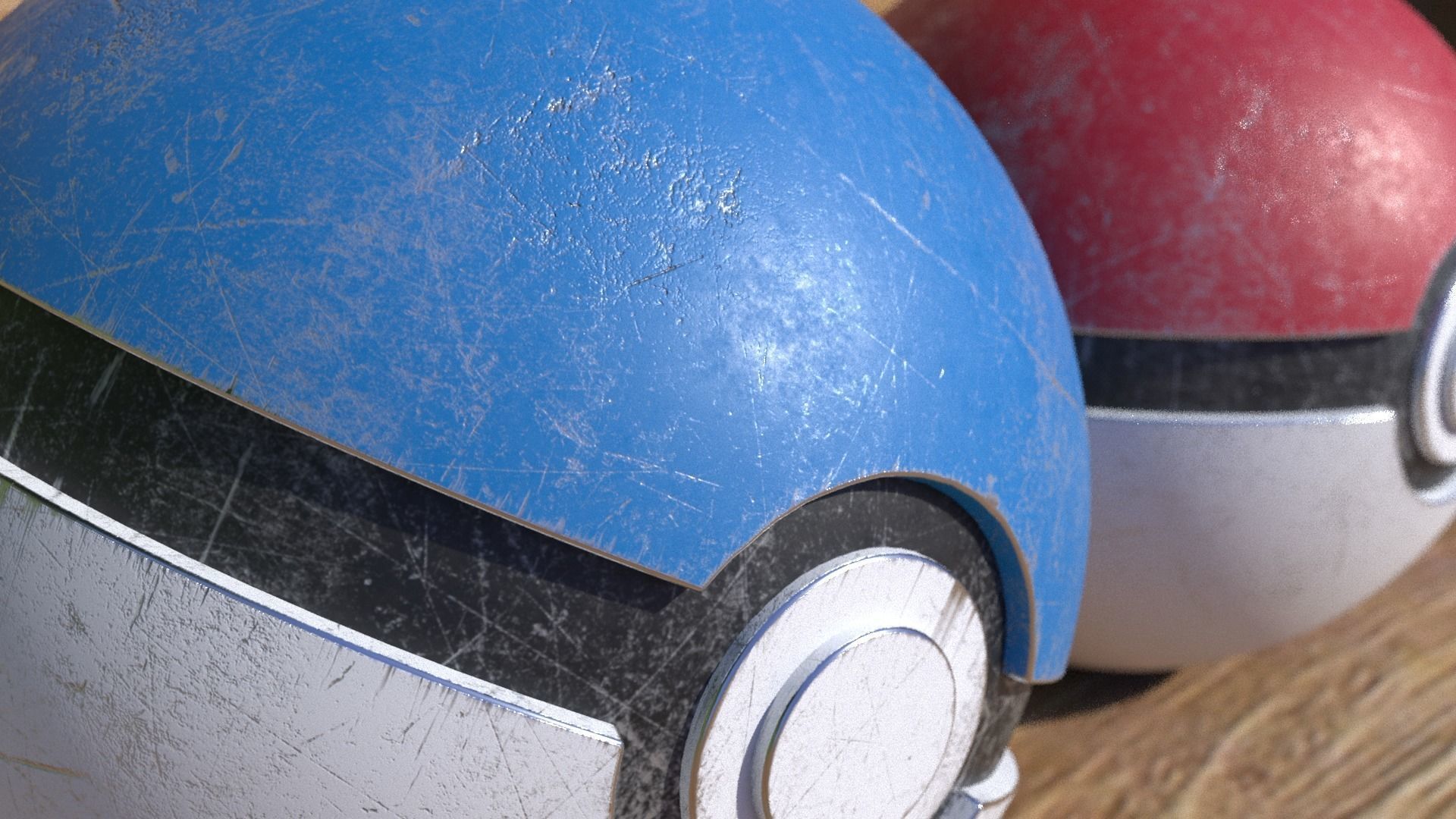 Pokeball 3D model 4k Texture Low-poly 3D model_2
