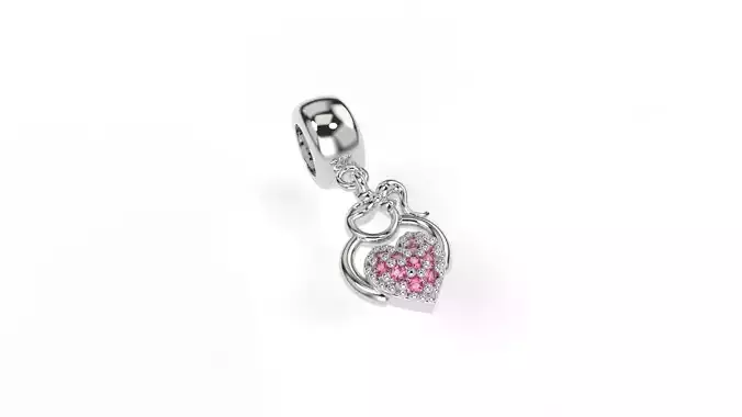 Girl Heart Charm