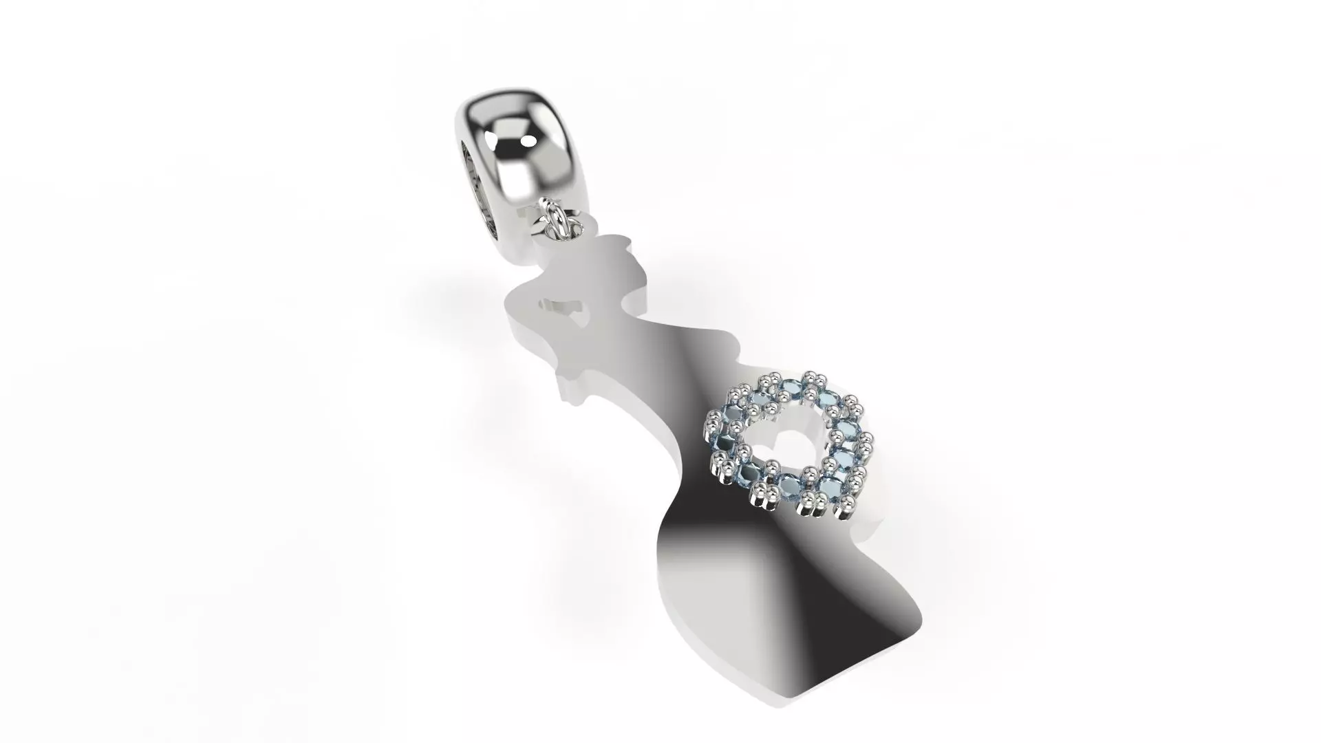 Pregnant Charm 3D print model_0