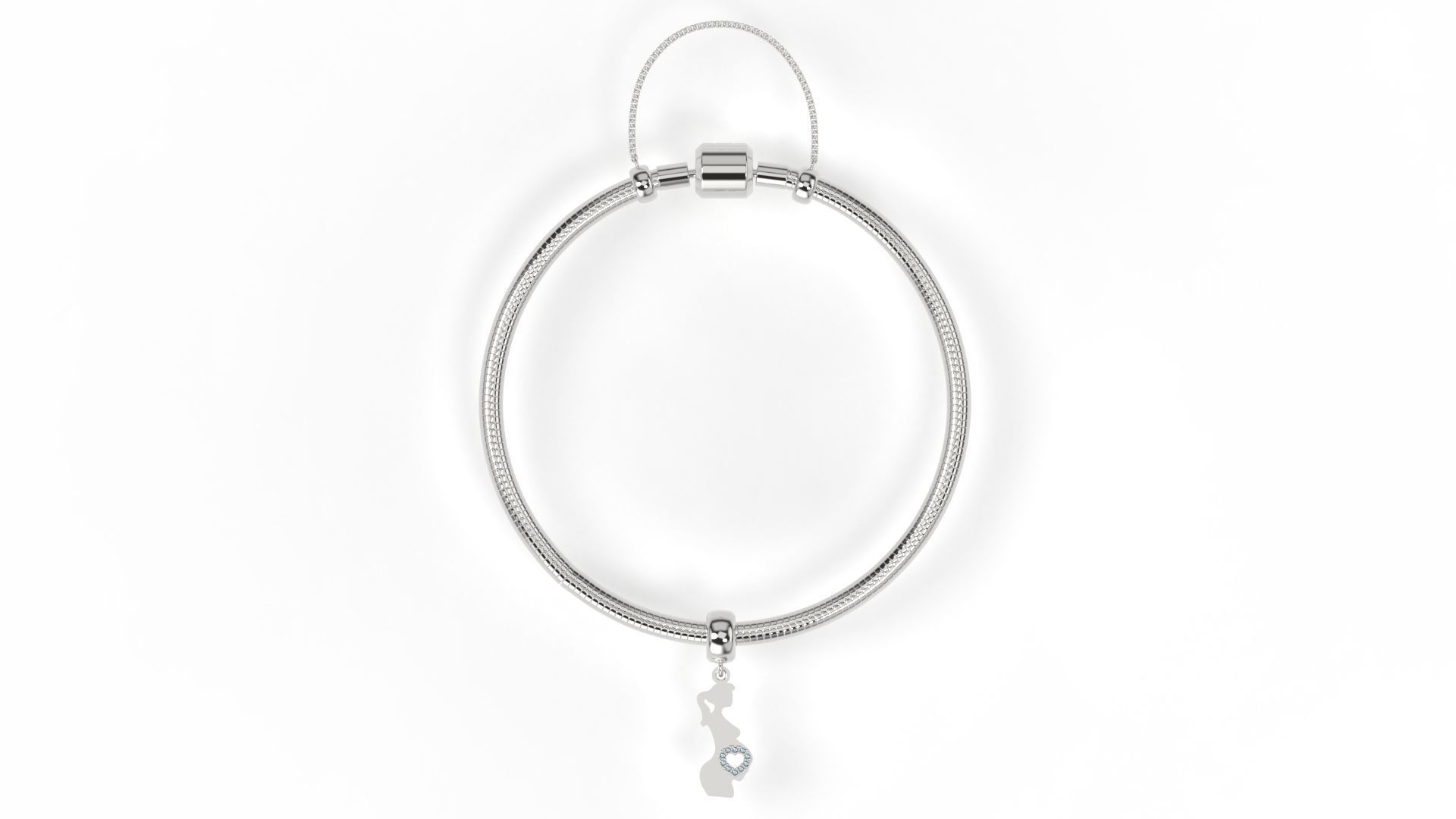 Pregnant Charm 3D print model_3