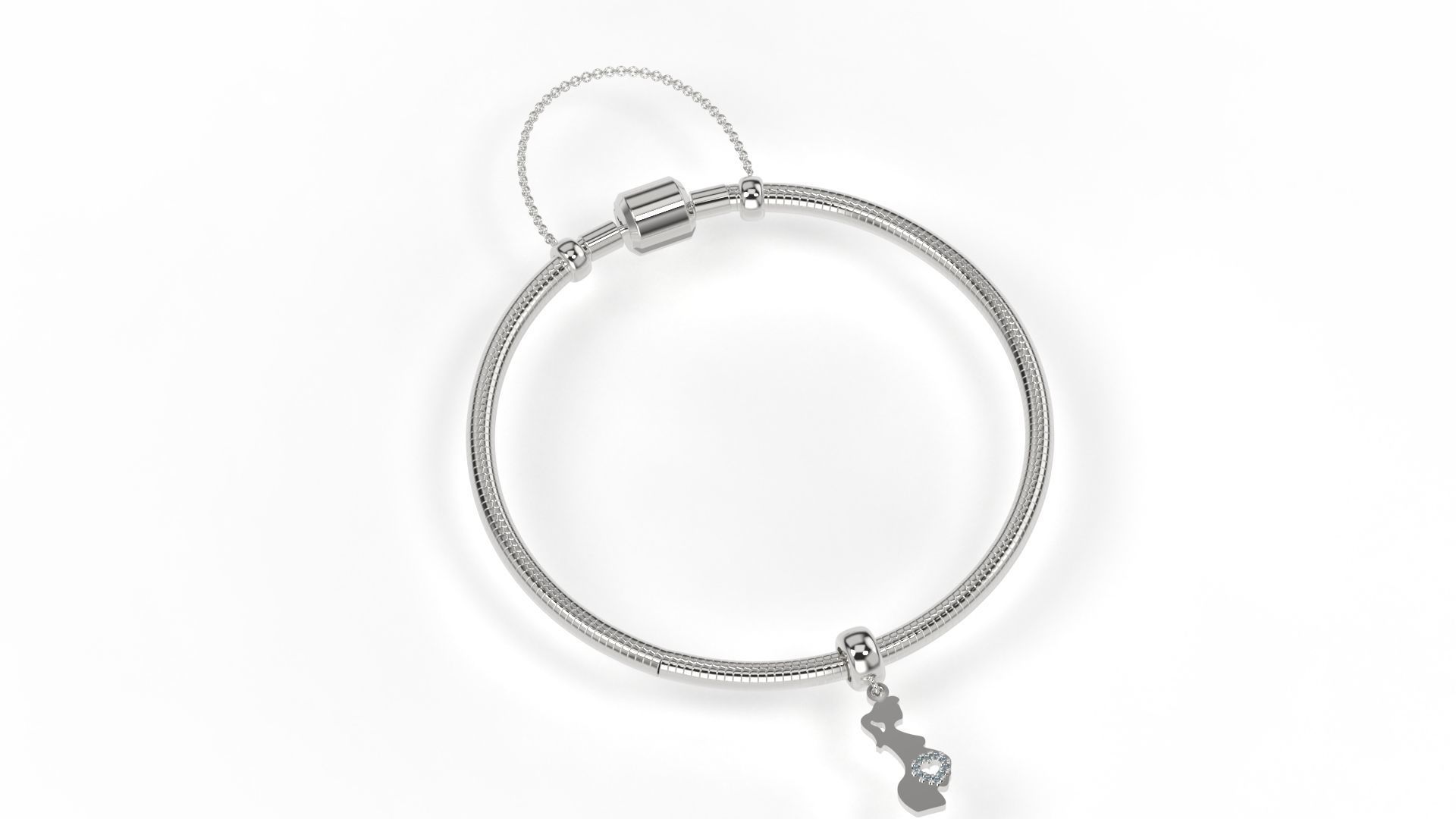 Pregnant Charm 3D print model_4