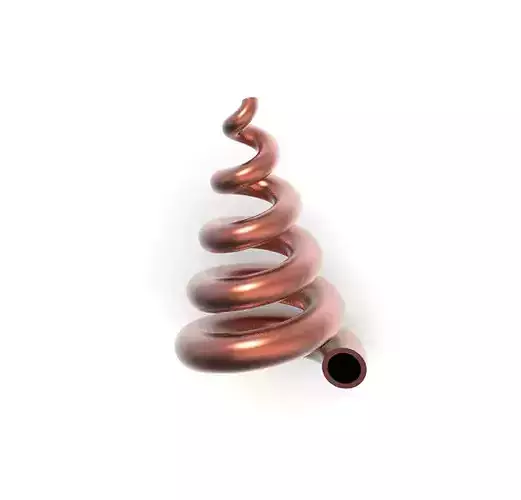 Copper Vortex Pipe 3D print model