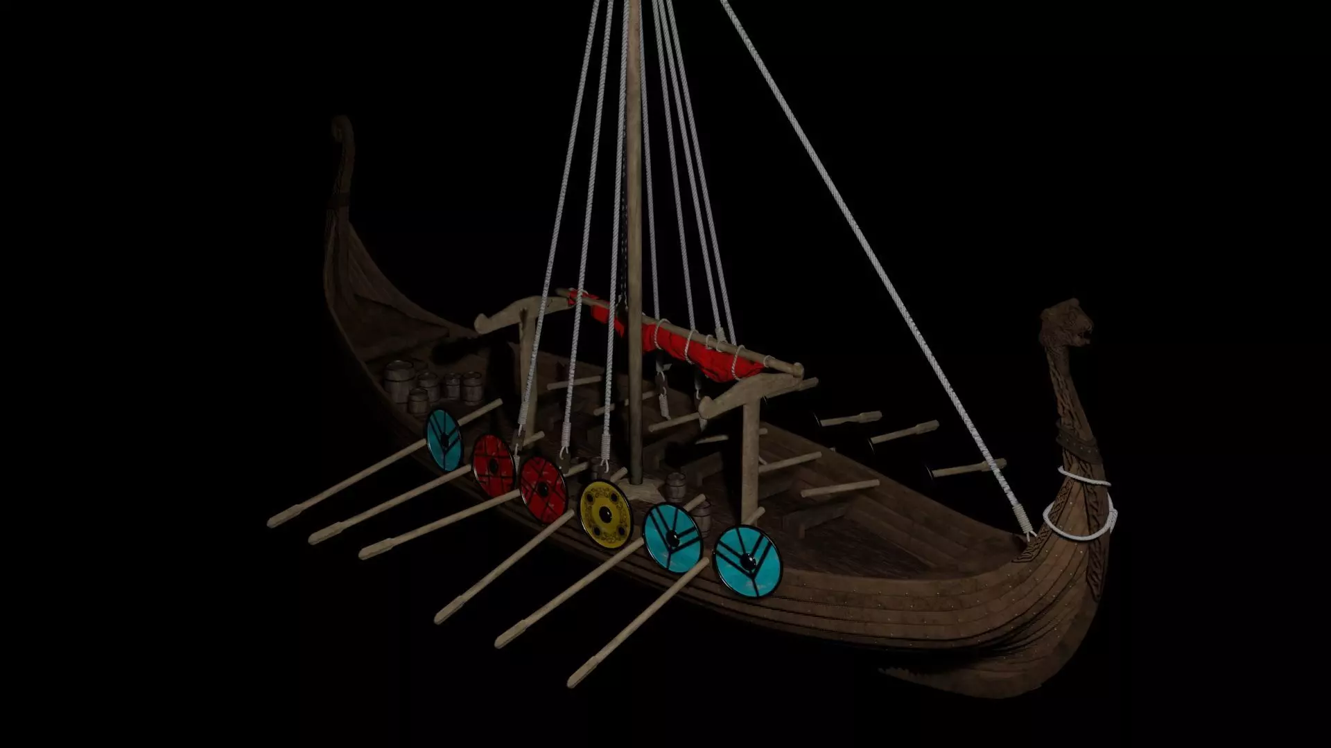 Drakkar from Vikings serie 3D model