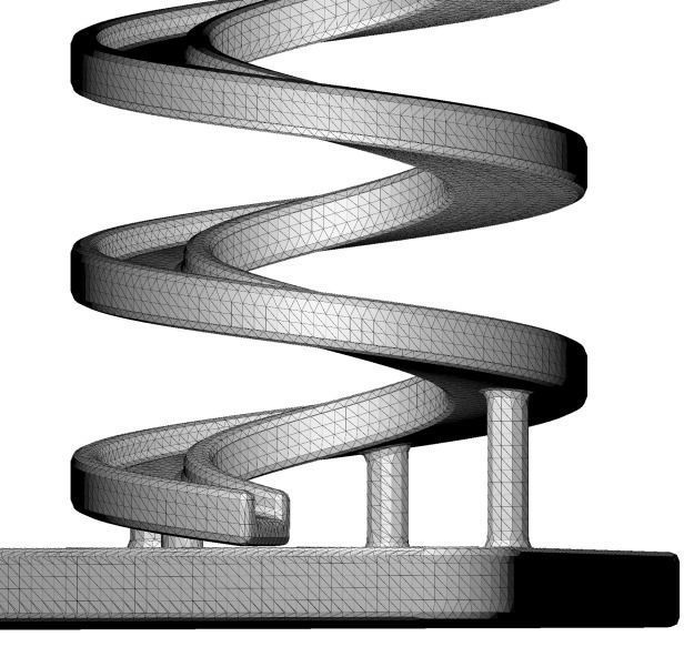 Stylish Spiral Bridge 3D print model_5