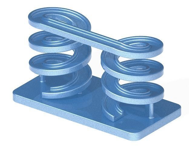 Stylish Spiral Bridge 3D print model_1