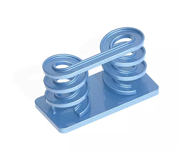 Stylish Spiral Bridge 3D print model_0