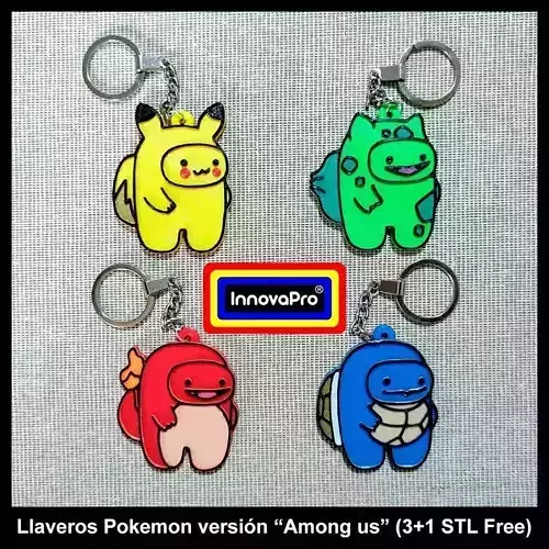 Innovapack Among us Pokemons 3D print model
