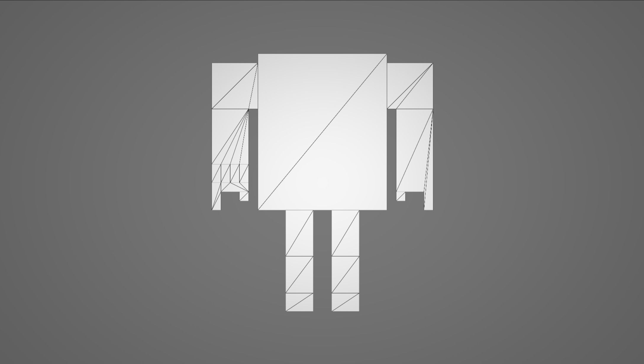 Voxel Man Free low-poly 3D model_8