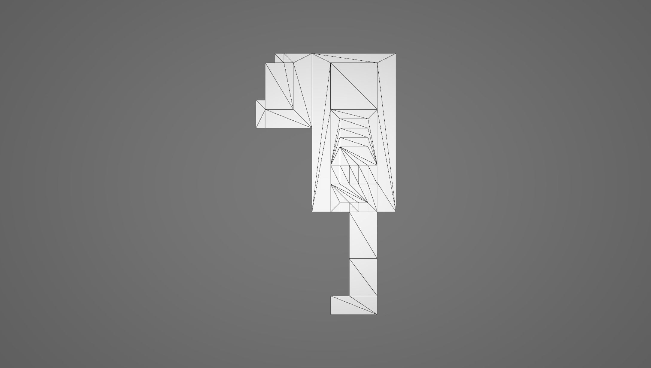Voxel Man Free low-poly 3D model_7