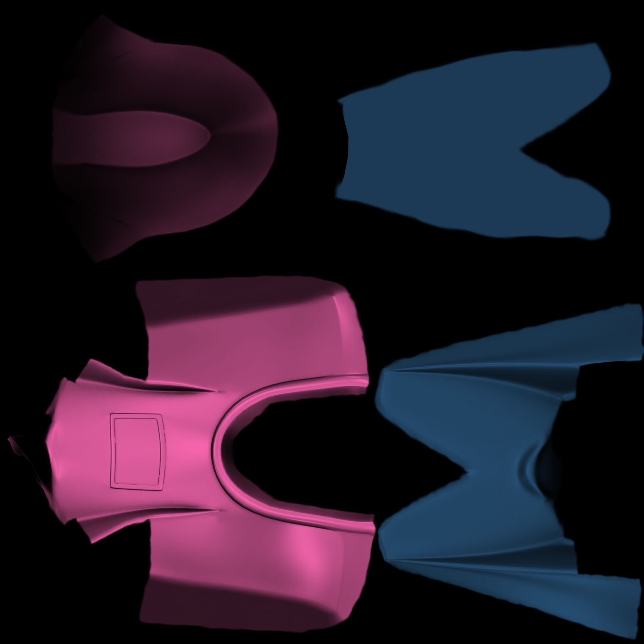 Palets Style 2 Low-poly 3D model_5
