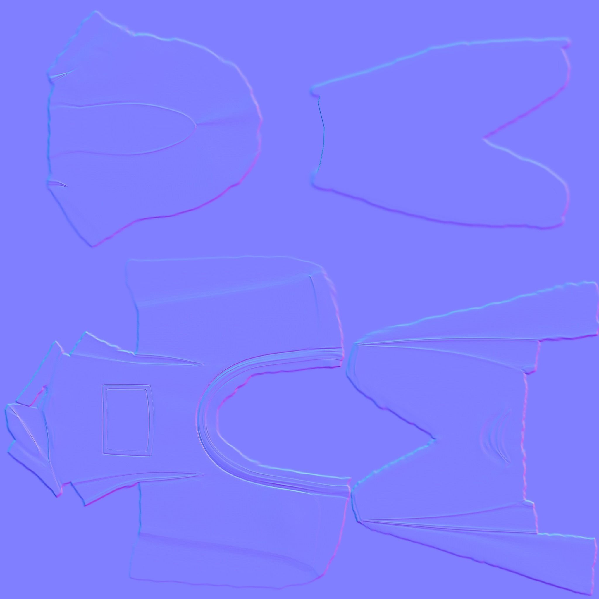 Palets Style 2 Low-poly 3D model_7