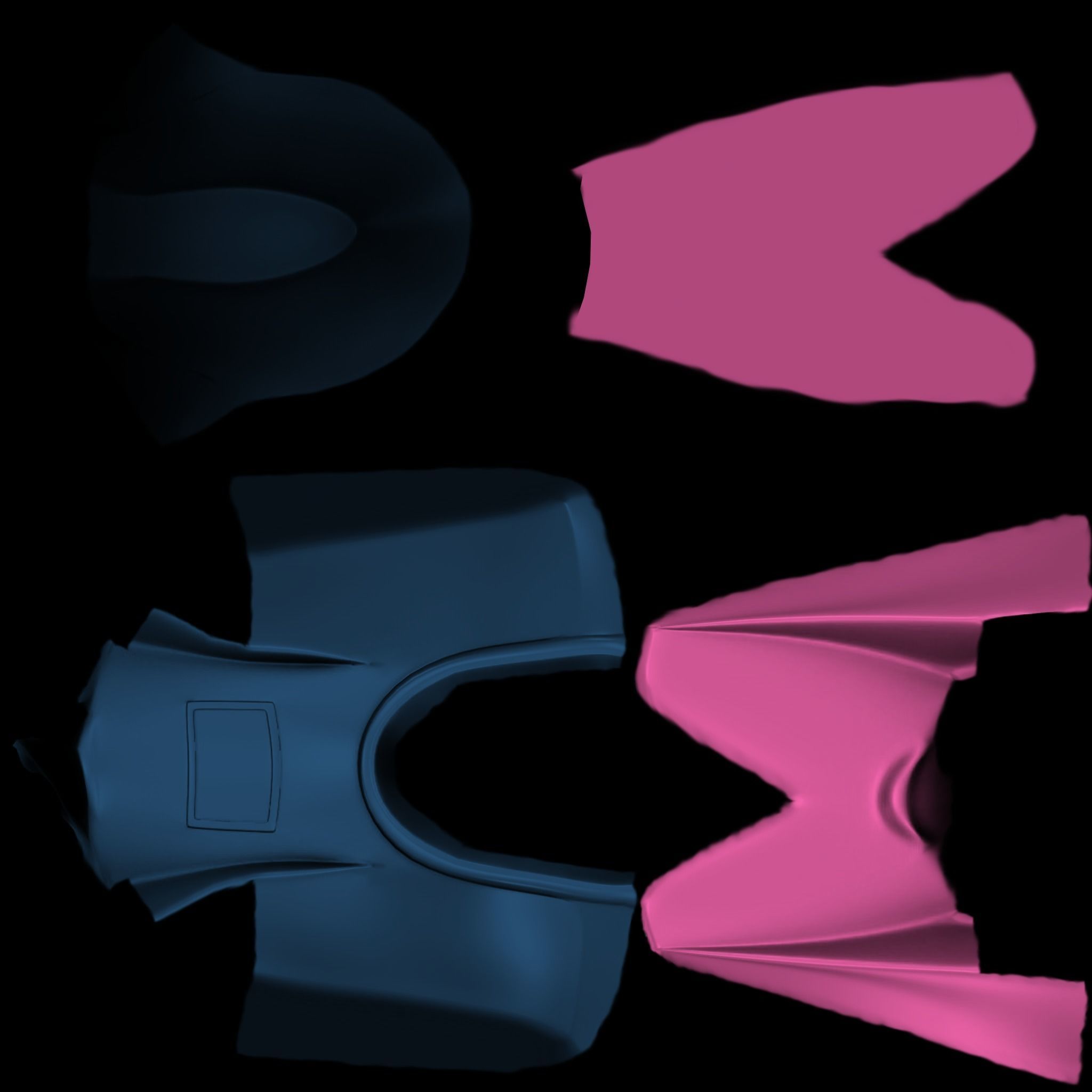 Palets Style 2 Low-poly 3D model_6
