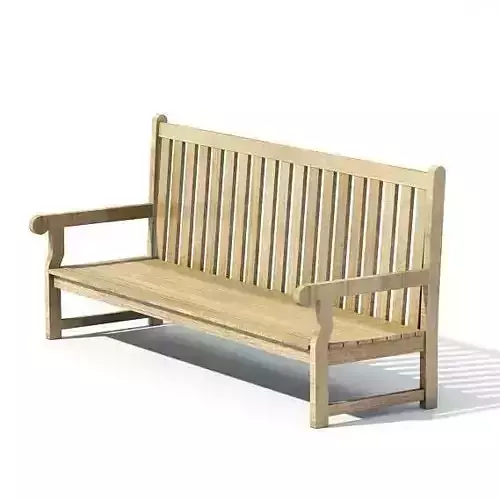 Wooden Park Bench