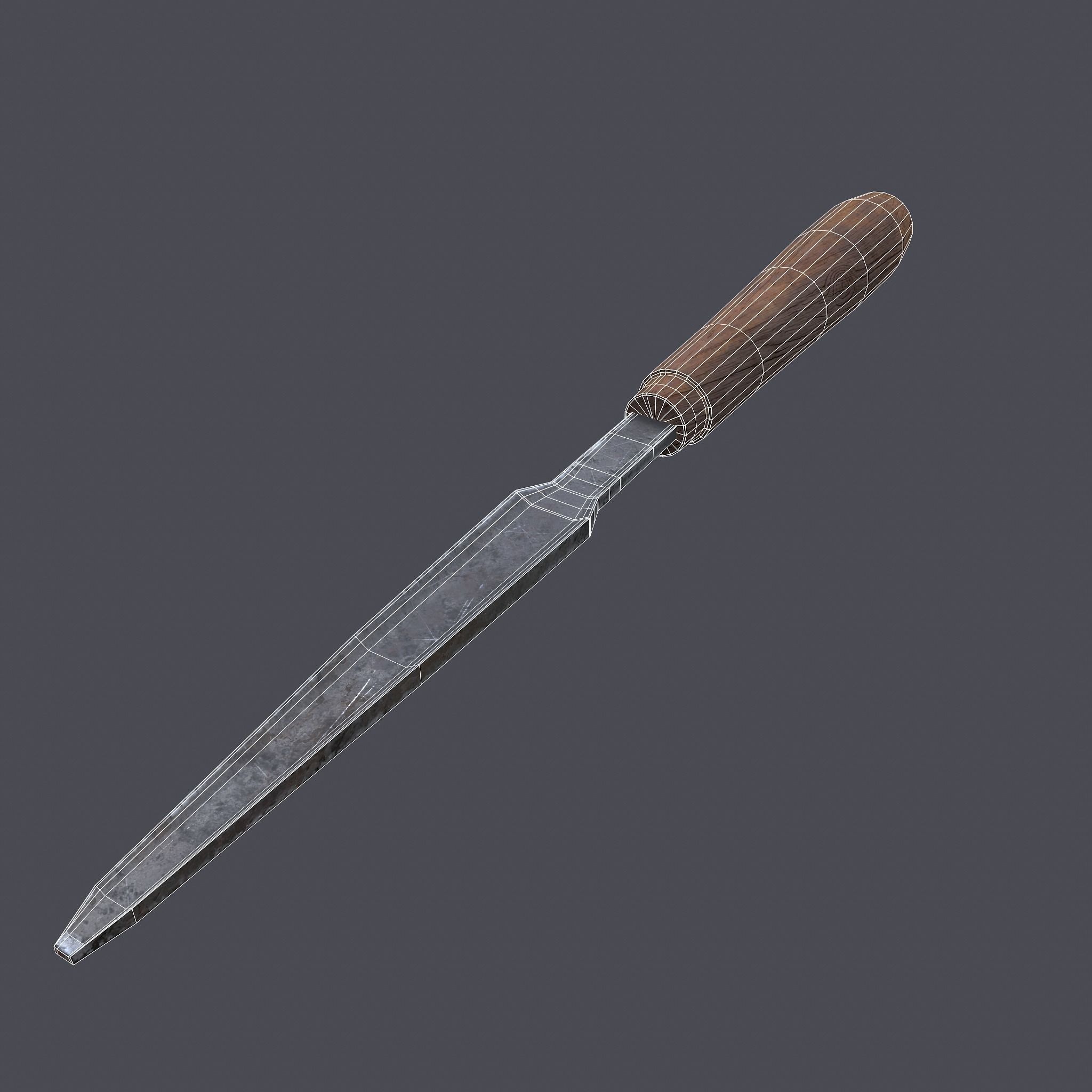 Carpenter Hand Tools Low-poly 3D model_26
