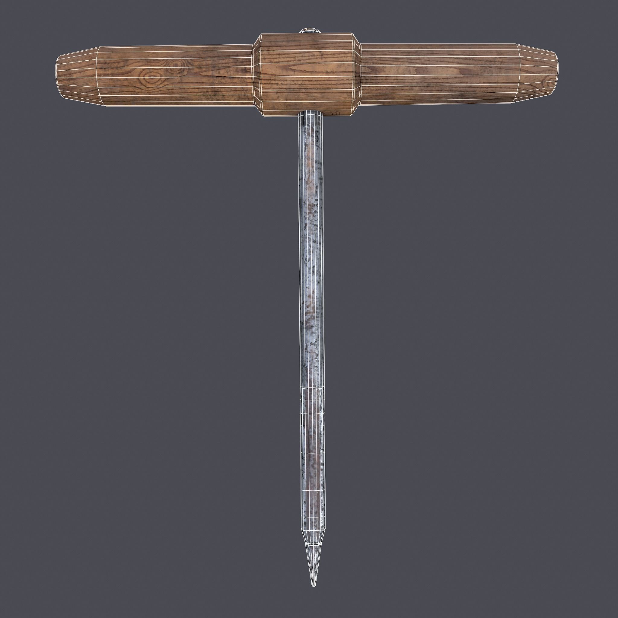 Carpenter Hand Tools Low-poly 3D model_28