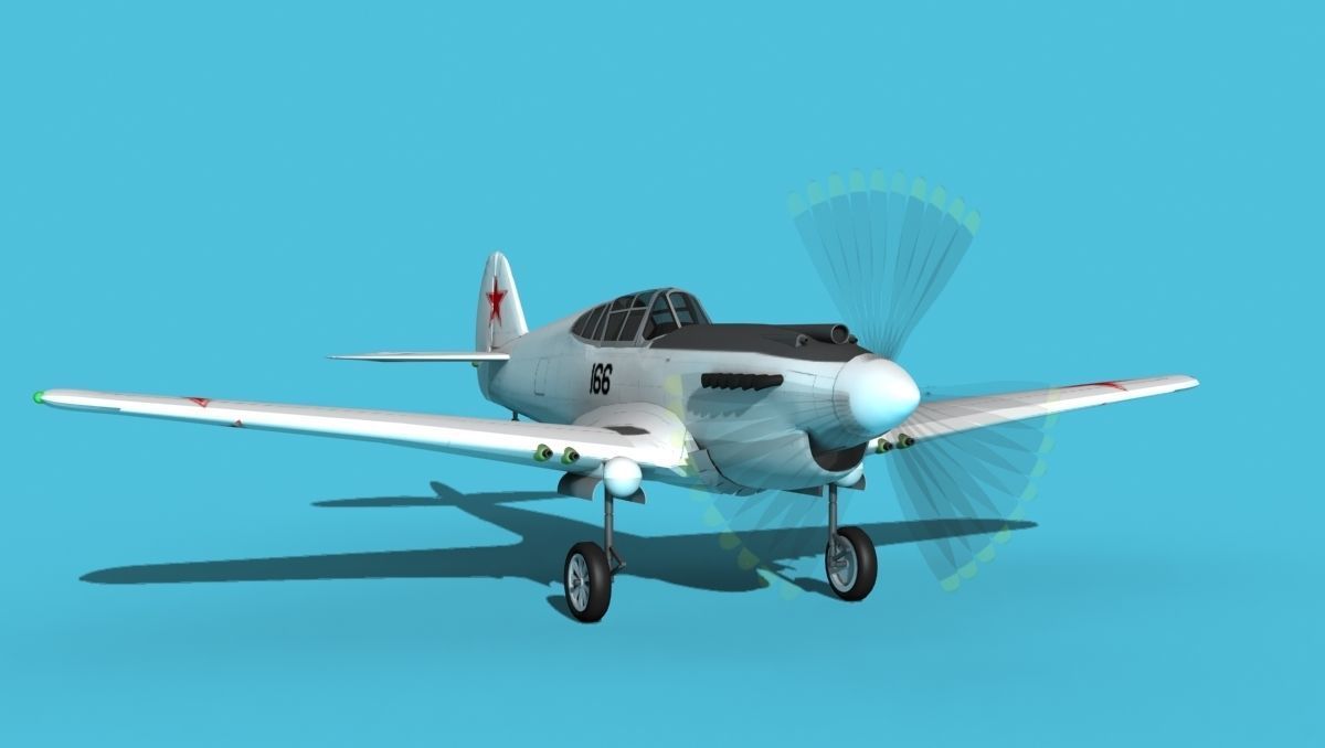 Curtiss P-40B Tomahawk V14 Soviet Union 3D model_2