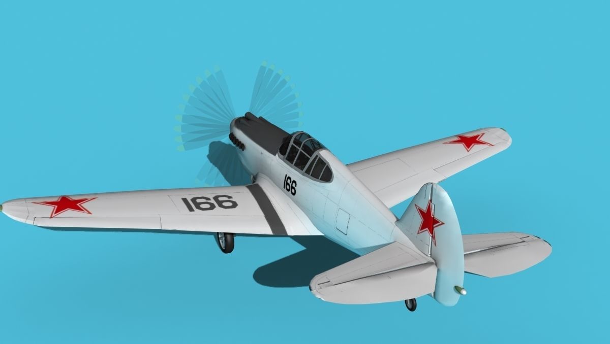 Curtiss P-40B Tomahawk V14 Soviet Union 3D model_7