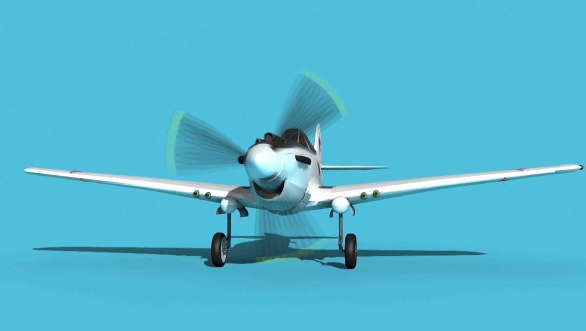 Curtiss P-40B Tomahawk V14 Soviet Union 3D model_1