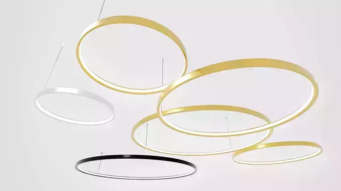 Superloop Light Collection Low-poly 3D model